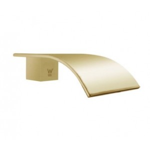 Esperia Brushed Gold Square Bath Spout